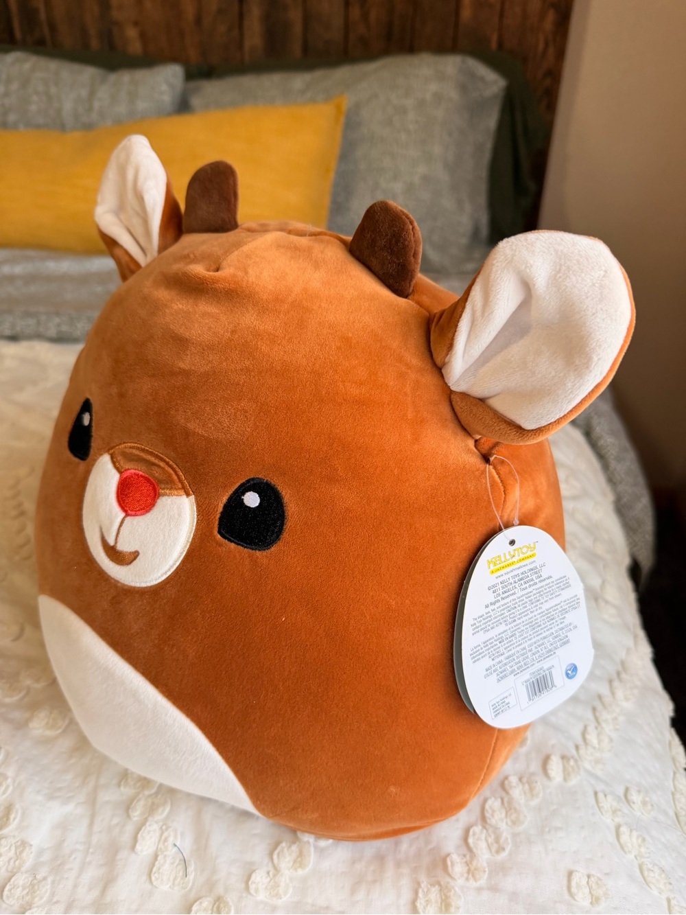 Squishmallow - Rudolph Red Nose Reindeer Style Plush - 13 in - Picture 5 of 8